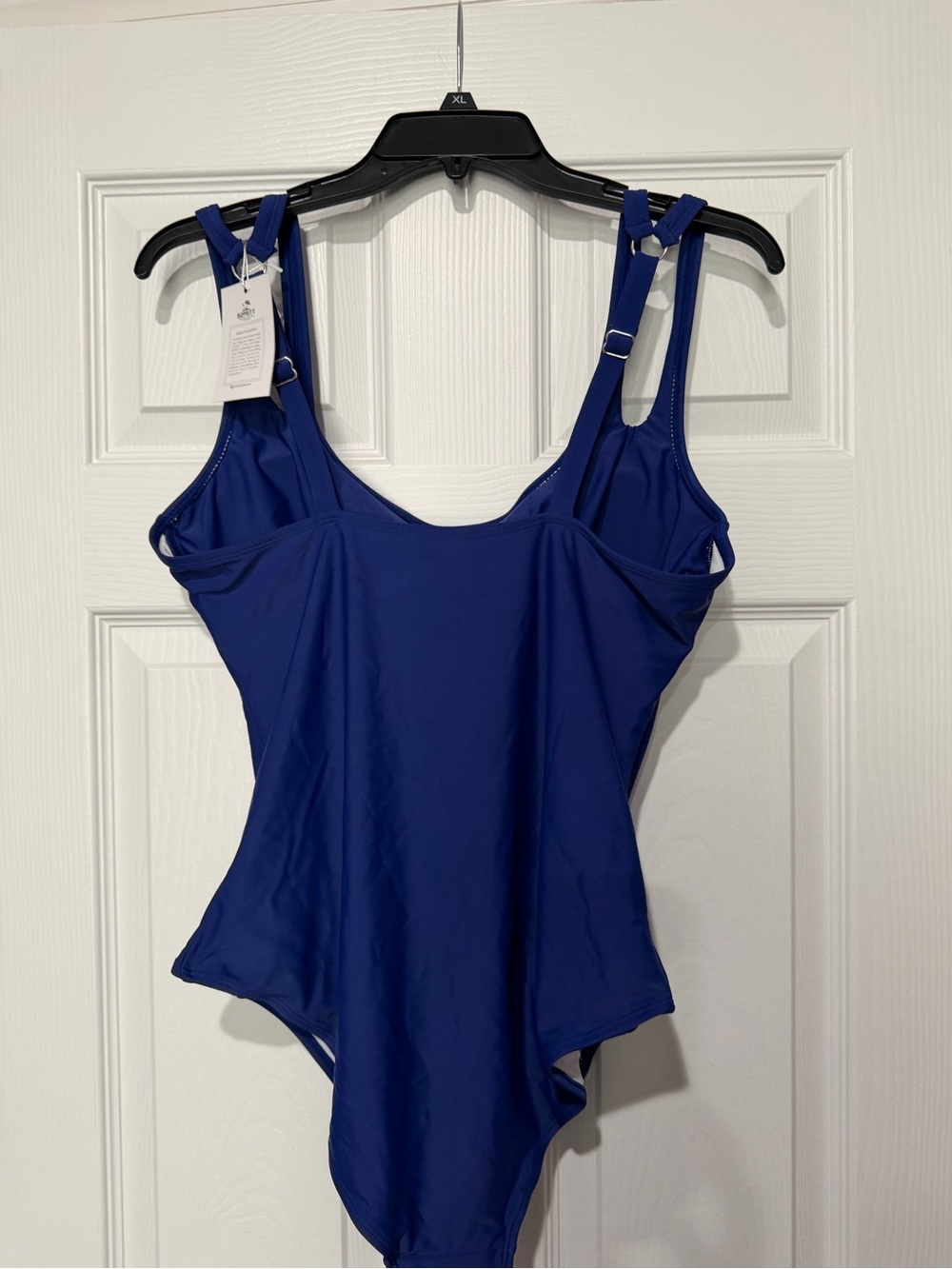 Classic Adjustable-Strap One-Piece Swimsuit — Deep Blue - Picture 1 of 6